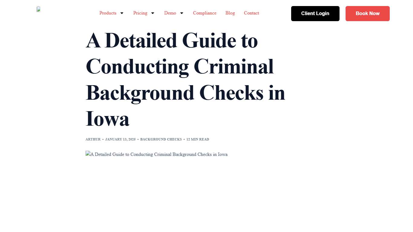 A Detailed Guide to Conducting Criminal Background Checks in Iowa - Precise Hire